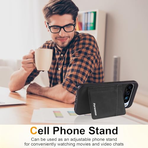 Housse cuir Google Pixel 9A bleu et étui silicone haute finition magnétique