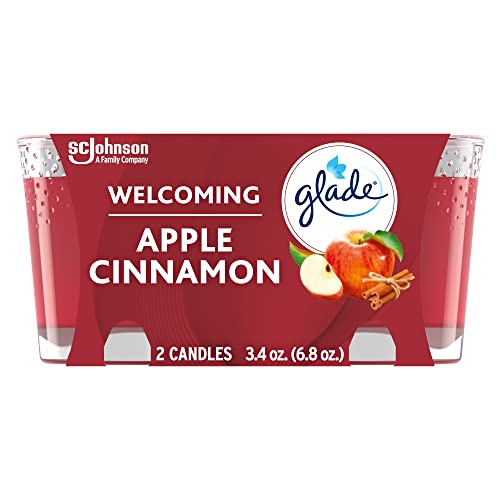 Glade Candle Jar, Air Freshener, Apple Cinnamon, 3.4 Oz, 2 Count Amazon price tracker