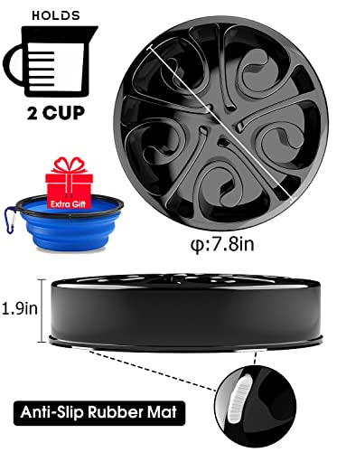 Freefa Slow Feeder Dog Bowls, (2 Cup) Dog Slow Feeder Bowl, Puzzle Dog Food Bowl, Maze Dog Food Bowl, Slow Feeder Dog Bowls Large Breed,Medium Breed, Small Breed, Slow Eating Bowl, Puppy Cat #TOP4