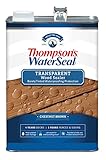 Thompson’s WaterSeal Transparent Waterproofing Wood Stain and Sealer, Chestnut Brown, 1 Gallon