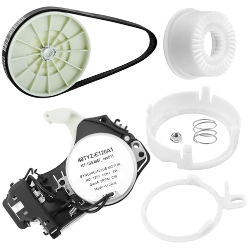 W10913953 49tyz-e120a1 Washer Shift Actuator and W10721967 W10006384 Washer Pulley Clutch Kit and Drive Belt Compatible with Whirl-Pool Ken-More May-tag Washing...