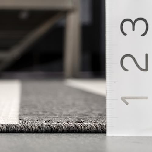 Nuloom Robin Multi Stripe Indoor/Outdoor Area Rug, 4' X 6', Grey/Beige #TOP5