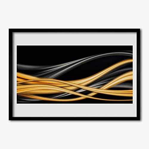 Affiche encadrée 100x70 cm Tulup cadre MDF au style abstraction graphic