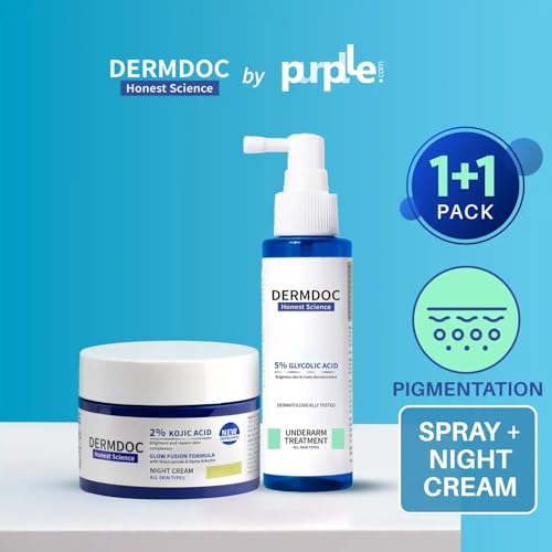 DermDoc Store DermDoc Brighten Up Combo 2% Kojic Acid Night Cream 25g - Image 3
