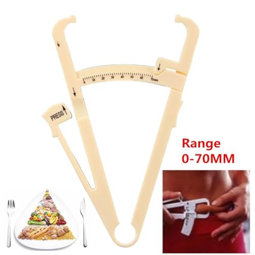 Image of ZIBUYU Body Fat Caliper, Accurate Body Fat Measurement and Skinfold Testing Tool, Reliable Fitness Gauge for Doctors, Trainers, and Nutritionists