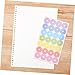 DOITOOL 20sheets Self-Adhesive Paper Reinforcement Circles Hole Punch Stickers for Loose Leaf Binder Reinforcement Labels Stickers Adhesive Design