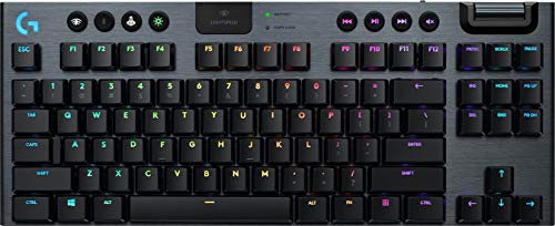 G915 TKL Tenkeyless LIGHTSPEED RGB Tastiera meccanica da gioco per PC portatile Switch a basso profilo, LIGHTSYNC RGB Wireless, funzione Bluetooth, nero - Tastiera gaming - Immagine 1