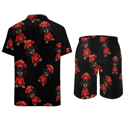 Camisa con botones y pantalones para tus tardes de verano con el conjunto Puppy Chef 6