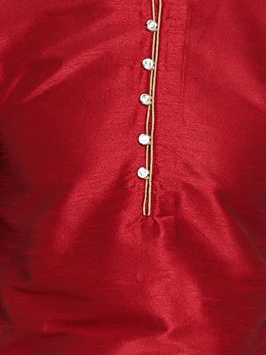 Image of HUZUR Mens Silk 6 Loop Kurta Pajama