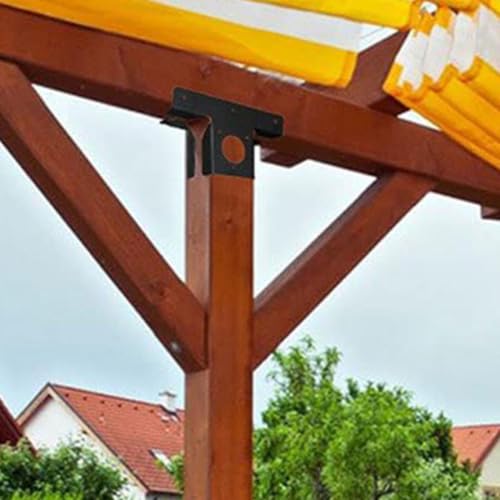 Soporte de Pérgola de Acero Inoxidable con Acabado Negro Resistente 6
