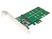 Produktbild Controller-Karte PCI Express (PCI-E oder PCIe) x1 2.0 - Für 2 SSD M.2 (NGFF) Typ SATA den Formaten 2280, 2260, 2242 und 2230 - Chipset ASM1061- by Computer District