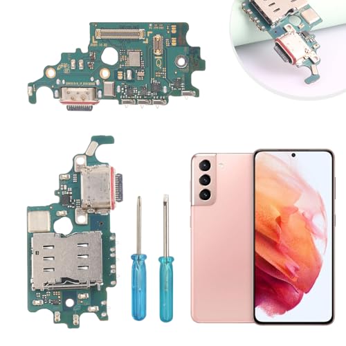 FKBAightccy USB Charging Port Replacement for Samsung Galaxy S21 G991U 5G USB Dock Connector Flex Cable for Samsung Galaxy S21 G991U Charger Board Flex Cable Assembly with Tools