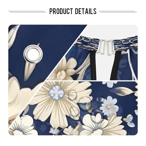 Capa profesional impermeable de corte de cabello con diseño floral ornamental y cierre ajustable de broche para peluquería miniatura 4