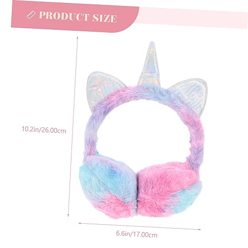 Unicorn Sequin Earmuffs Plush Ear Cover for Girls Winter Outdoor Protection Comfortable Ear Warmer for Boys and Girls2
