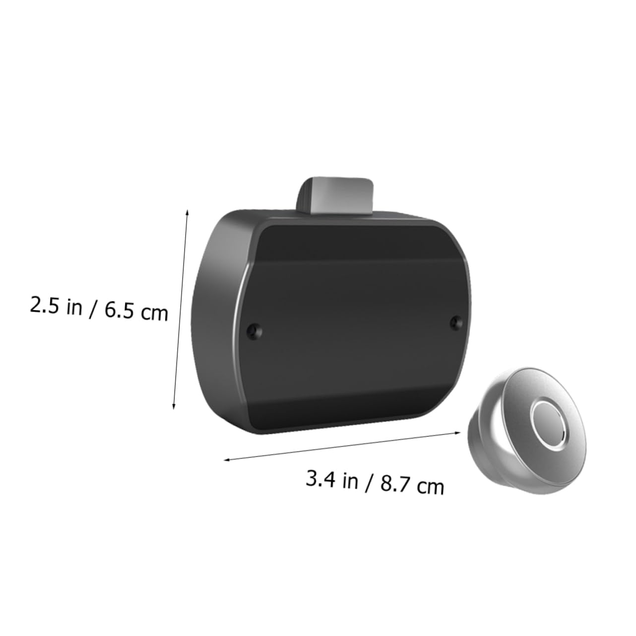 Serrure sans Clé à Empreinte Digitale pour Bureau à Domicile, Verrouillage Sécurisé USB Rechargeable, Alliage D'aluminium et Abs, Adaptée pour Coffre et Meuble
