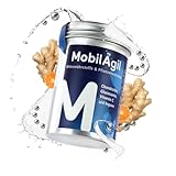 AgilNature MobilAgil 90 Kapseln, 1 Monats-Ration – veganes Chondroitinsulfat, Glucosamin, Ingwer & Vitamin C für Gelenke & Knorpel, Unterstützt Beweglichkeit & Gelenkgesundheit, 100% vegan, Germany
