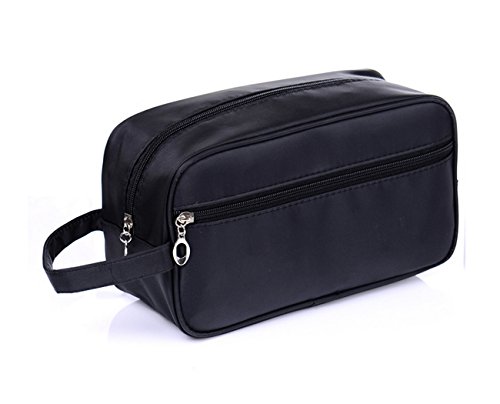 Tumecos 多機能 ウォッシュ バッグ 電気部品収納バッグ トラベルポーチ 洗面用具 化粧ポーチ バスルームポーチ 旅行 便利グッズ 収納 ブラック