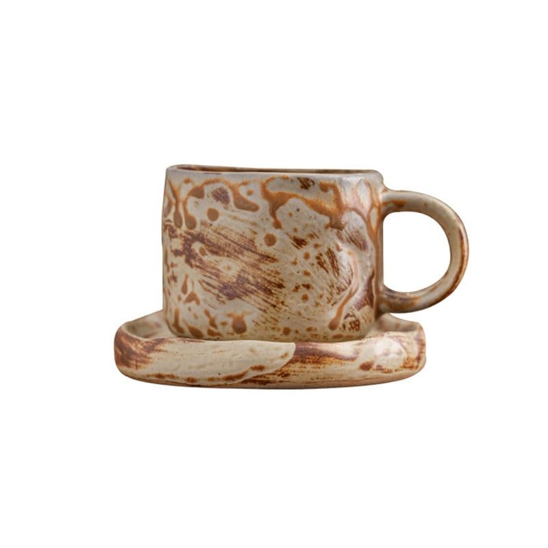 Porcelanowy kubek do kawy ze spodkiem, Nordic Gradient Ceramiczna Podwieczorek Filiżanka Kawy Spodek Restauracja
