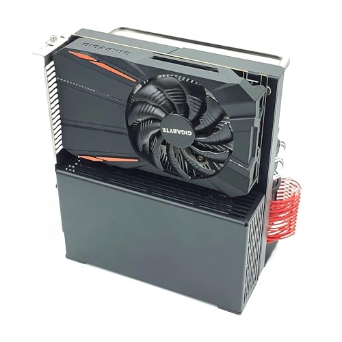 Gabinete X32 para PC de Forma Compacta, Open Air, Mini-ITX, Acero Negro, 175 × 205 × 110 mm, 3.2 L, Chasis de Acero de 1.8 mm con Revestimiento en Polvo Negro, Fuente Flex ATX, Cable Riser PCIe 3.0, Soporte para GPU y Llaves Allen miniatura 3