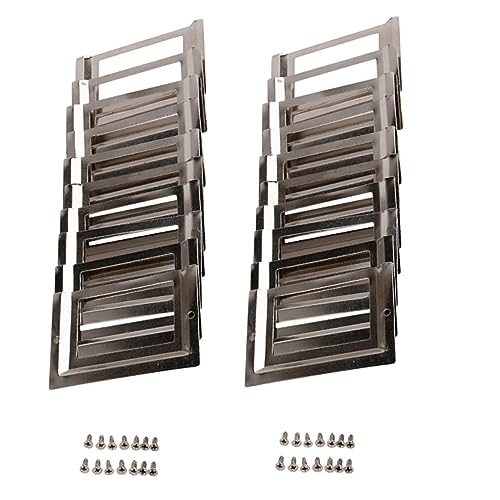 Kidondsn(キドンドスン) 郵便局オフィス図書館ファイル引出し金属タグラベルホルダー、シルバートーン、20個入り