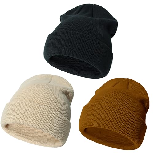 Image of YMYDYFC Baby Boy Gril Beanie Toddler Beanie Infant Knitted Hats Baby Winter Hats Toddler Warm Knit Caps 0-6Years