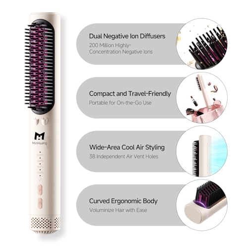 50% Off MINHUANG 3 in 1 Hair Straightener Brush - Image 4