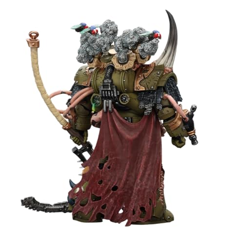 Image of JOYTOY Warhammer 40,000 1 /18 Action Figure Death Guard Deathshroud Terminator Champion with Manreaper and Plaguespurter Gauntlets Collection Model Birthday Gifts
