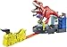 Hot Wheels City T-Rex en Furie, coffret de jeu pour petites voitures à connecter avec circuit et pistes, emballage fermé, jouet pour enfant, GWT32