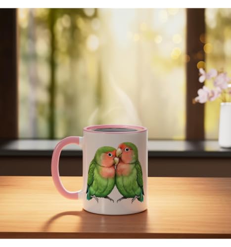 Taza de cerámica con ilustración de pájaros 11oz miniatura 3