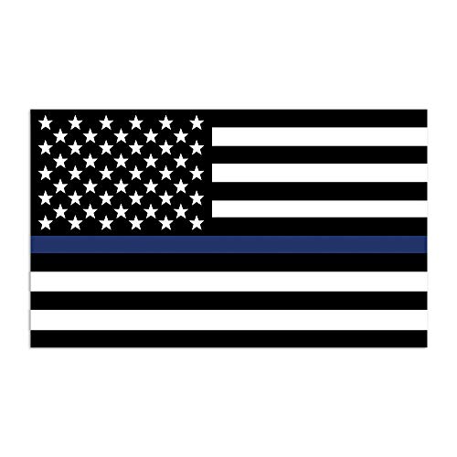 Imán Decorativo Bandera Americana Línea Azul 4x6 Pulgadas