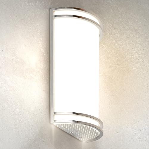 Image of ASD Indoor LED Wall Sconce Lights - 14 Inch 20W Brushed Nickel Modern LED Wall Sconces Hardwired - ETL Dimmable 3000K 4000K 5000K Adjustable Sconce Light Fixture for Bedroom, Hallway