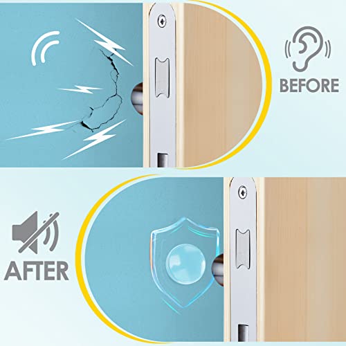 Tope de Puerta Transparente Protector Pared - 8 x Topes Silicona Adhesivos Lagrimas Silicona Protector Puerta, Tope de Puerta para Paredes de Goma Adhesivos para Baño, Superficies de Cristal, Paredes