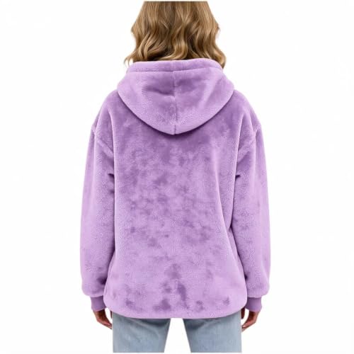 fartey Sweatshirt with Dog Pouch Women Fleece Hooded Cozy Pet Carrier Top - image 4