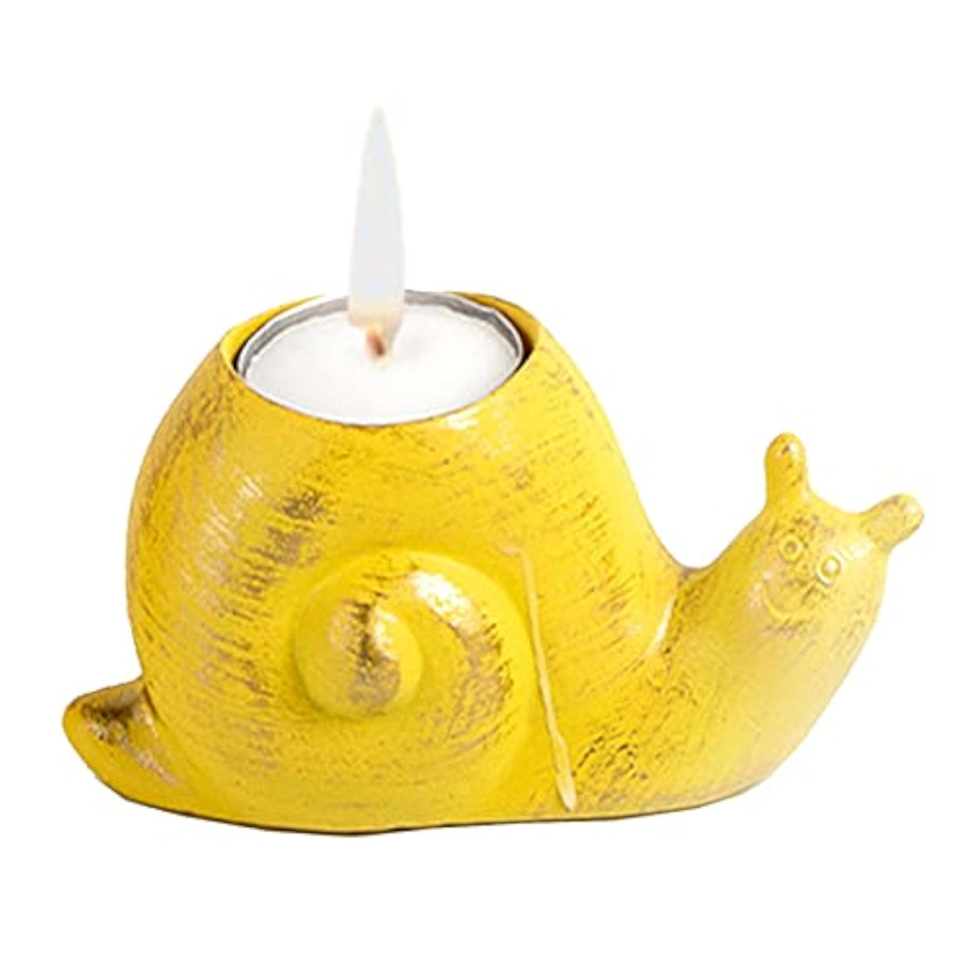 Tealight Candleholder Statue for Desktop, Snail Design