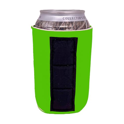 Blank Magnetic Can Coolie (10 Pack, Neon Green)