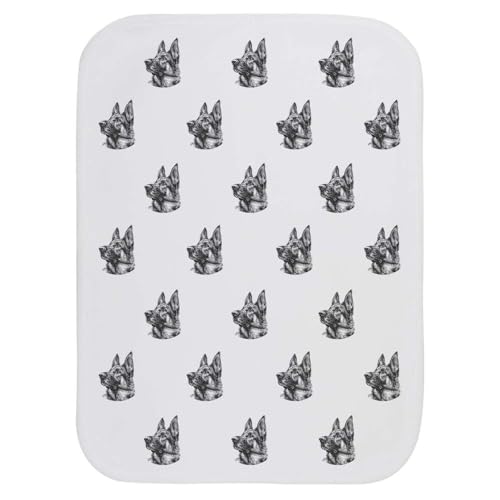 Azeeda 'German Shepherd Portrait Side View' Baby Burp/Wash Cloth (BC00035204) - Main Image