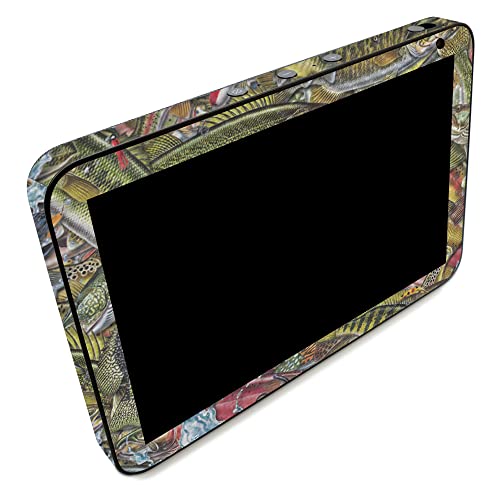 Image of MightySkins Carbon Fiber Skin Compatible with Amazon Echo Show 8 (Gen 2) - Fish Puzzle | Protective, Durable Textured Carbon Fiber Finish | Easy to Apply | Made in The USA