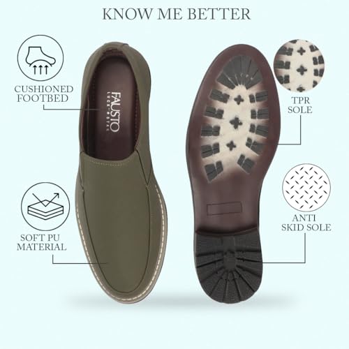 Image of FAUSTO Men Formal Pull-On Shoes