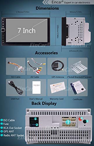 Android 10.0 Car Radio Double Din Car Stereo GPS Navigation 2G+32G Bluetooth Head Unit 7 inch Touchscreen 2 Din Car Audio Video Player Support Phone Mirror OBD2 3G/4G/WiFi USB SD AUX + Backup Camera