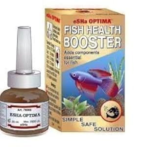eSHA Optima – Fisch Tank Behandlung verbessert die Fisch Gesundheit, 20 Ml, 6E+1 Gramm, Aquarien-Pond-Wasserbehandlung, Aquarium, Teich