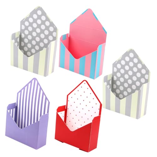 NOLITOY 1 Juego 5 Piezas caja de flores de sobre cajas de favores cajas almacenaje cajas de almacenaje cajas para envíos envoltura de ramo Mermelada de importación
