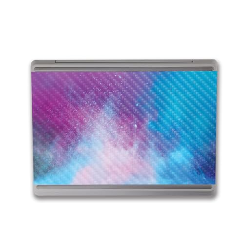 Image of MightySkins Carbon Fiber Skin Compatible With Microsoft Surface Laptop Go 3 (2023) Full Wrap Kit - Cotton Candy Sky | Protective, Durable Textured Carbon Fiber Finish | Easy To Apply | Made in the USA