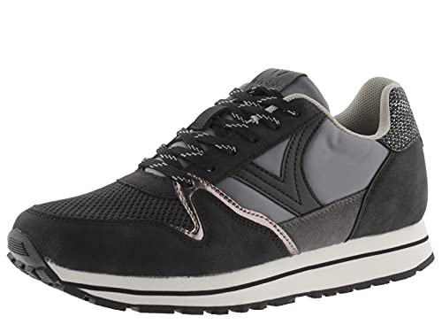 Victoria - Cometa Zapatilla Sintética Multimaterial Monocromo 36 Schwarz Victoria 1141128-WOMEN Basket Basse COMETA MULTIMATÉRIAUX Plateau Femme Negro 36