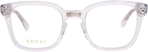 Miniatura 2 de Gucci GG0184O 012 Crystal Square - Gafas para hombre, Cristal Transparente Cristal