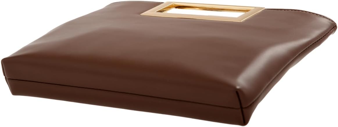 Crushed Metallic Top Handle Clutch - Image 4