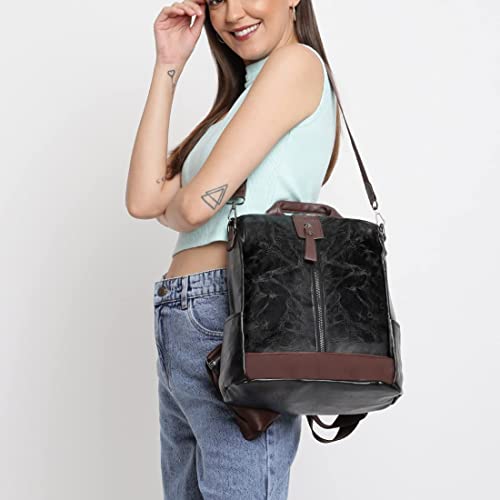 Image of Women High Qulity Multipurpose Backpack Handbag Purse, Travel Backpack Shoulder Bag for Ladies,Girls,Unisex
