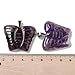 LiQunSweet 3 pcs Butterfly Shaped Natural Amethyst Carved Charms Purple Insect Stone Charms for DIY Jewelry Necklace Earring Crafts Bag Purse Keychain Decor