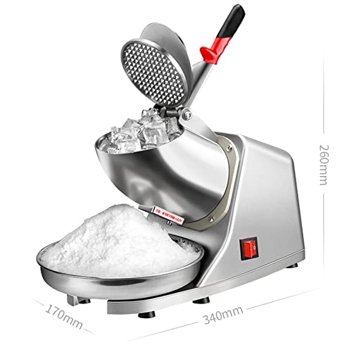 Eisrasierer, elektrischer Eisbrecher, Schneekegelmaschine für Gewerbe und Haushalt, rasierte Eismaschine mit Zwei… – Bild 4