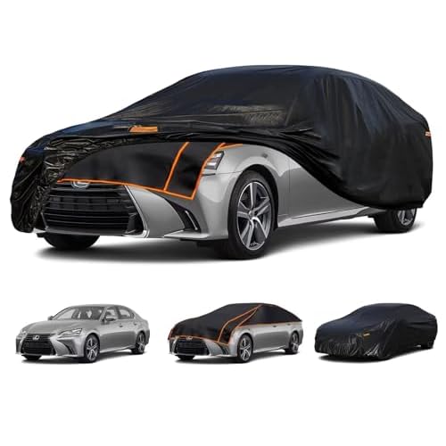 Kayme Padded Hail Protector Car Cover Custom Fit for Lexus GS GS300 GS350 GS400, Anti Hail Blanket with Multilayer Thickened Design, Hail Proof & All