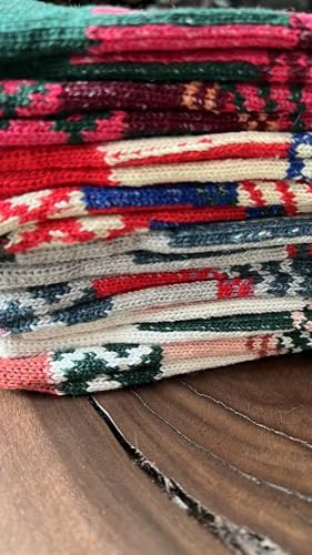 Image of 5 Pack Women's Wool Socks Warm Winter Socks Funny Crew Socks Thick Knit Soft Cabin Cozy Crew Boot Socks For Women Gifts